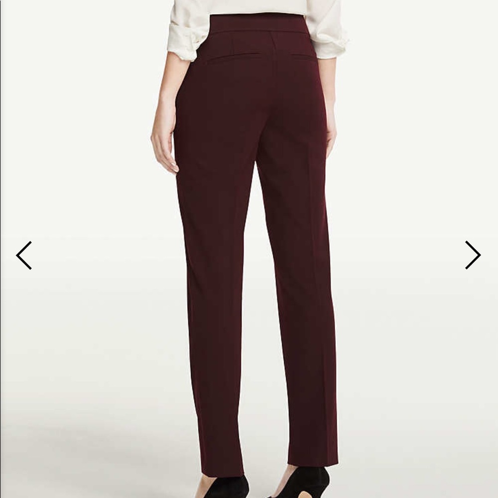 NWT ANN TAYLOR WINE MODERN SLIM PANTS - Picture 2 of 7